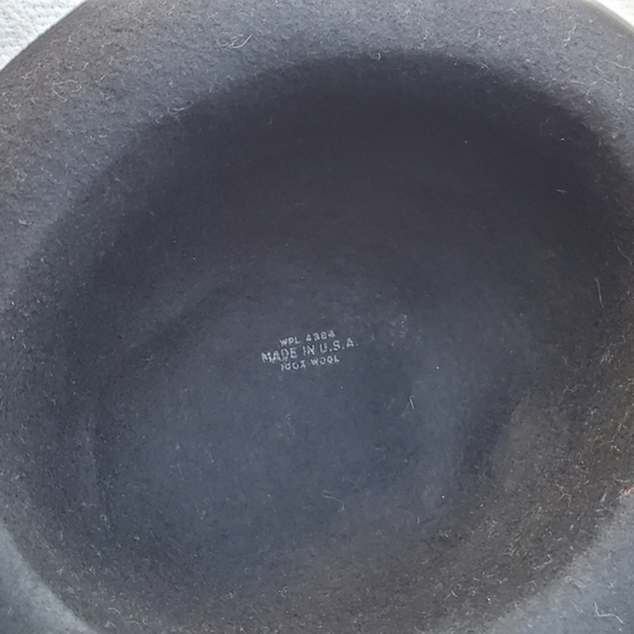 Vintage bowler style wool hat - Picture 2 of 6